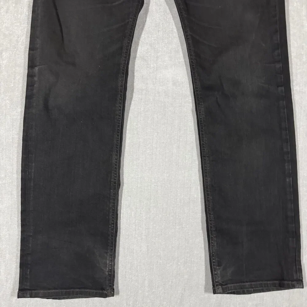 Diesel Waykee Jeans Mens 32x32 Black Regular Straight Button Fly Stretch Denim
